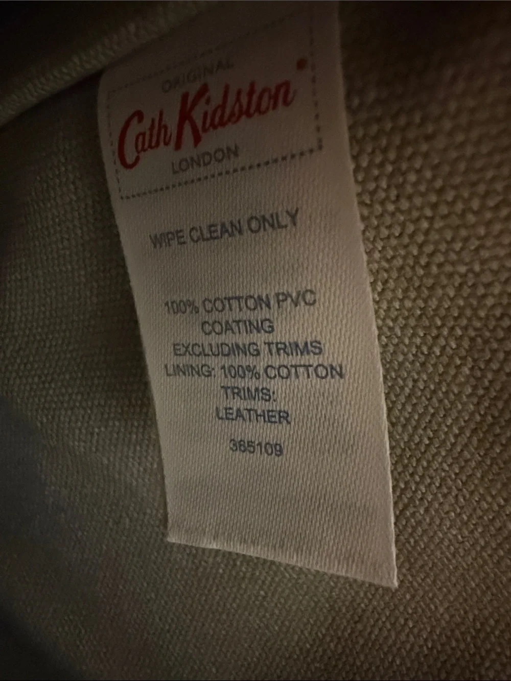 Cath Kidston Cream Equestrian-Print Messenger Bag with Brown Trim